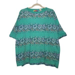 Vintage Saturdays 80s 90s Surf Surfer Art AOP Nature Tribal Stripe Skate